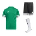 Dziecięcy Komplet Piłkarski Adidas Squadra 25 Zielony (JN7486 + JJ2417) 