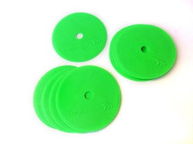 Znaczniki pola płaskie (maty znakujące) - zestaw 10 szt. zielone (100587)