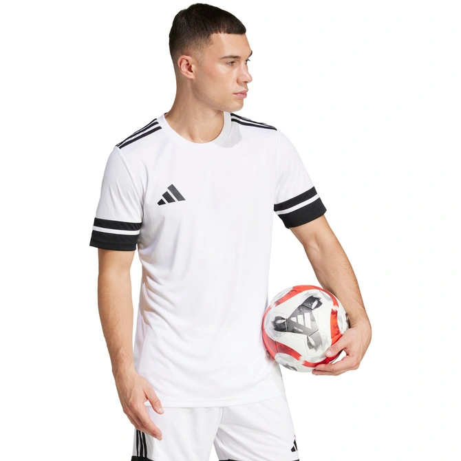 Koszulka męska adidas Squadra 25 biało-czarna JG5835