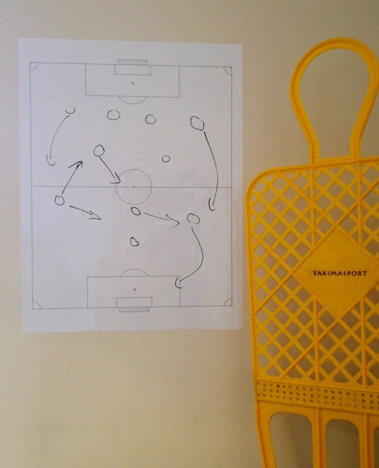 Tablica taktyczna do Piłki Nożnej folia - 25 boisk