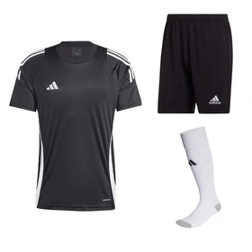 Komplet Strój Piłkarski Adidas TIRO 24 Czarny (IJ7676 + H57504)