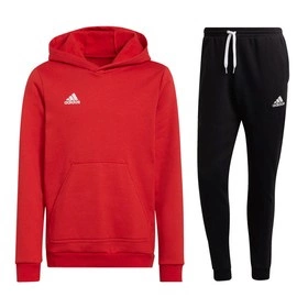 Dziecięcy Komplet Bawełniany Adidas Entrada 22 Czerwony (H57566)
