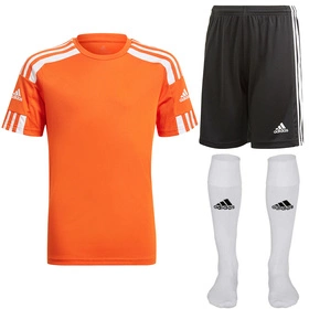 Dziecięcy Komplet Piłkarski Adidas Squadra 21 Pomarańczowy (GN8089 + GN5767)