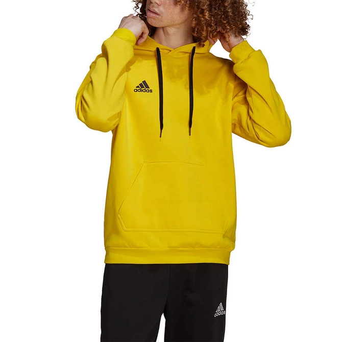 Męska Bluza Bawełniana z Kapturem Adidas Entrada 22 Hoody Żółta (HI2140)