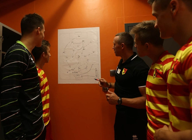 Tablica taktyczna do Piłki Nożnej folia - 25 boisk (100219)