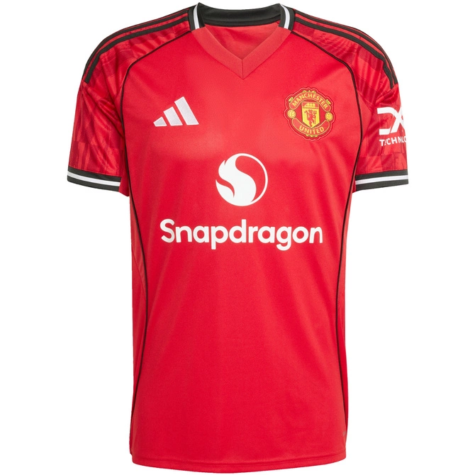 Koszulka męska adidas Manchester United 25/26 Home czerwona JI7428