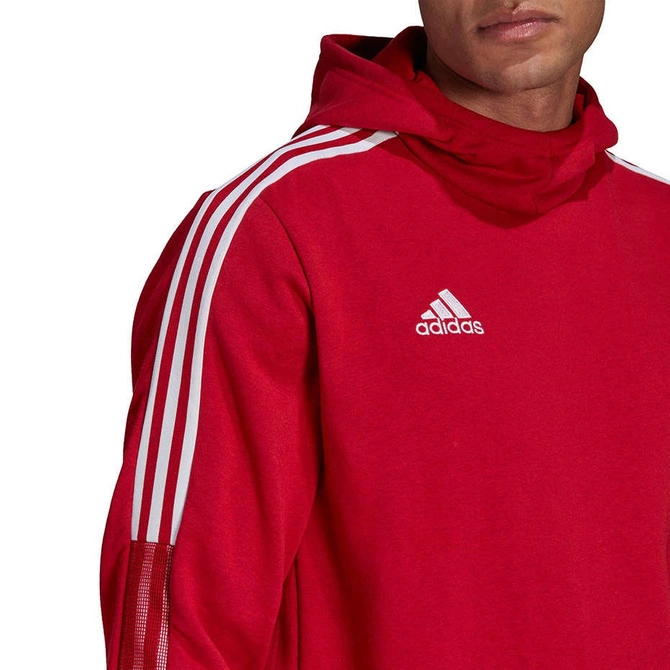 Męska Bluza z Kapturem Adidas Tiro 21 Sweat Hoody Czerwona (GM7353)