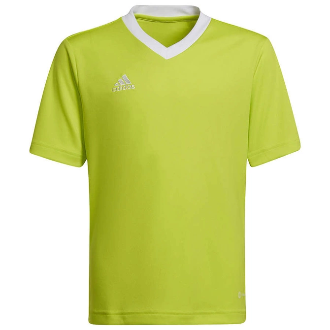 Dziecięca Koszulka Piłkarska Adidas Entrada 22 Limonkowy (HC5079)