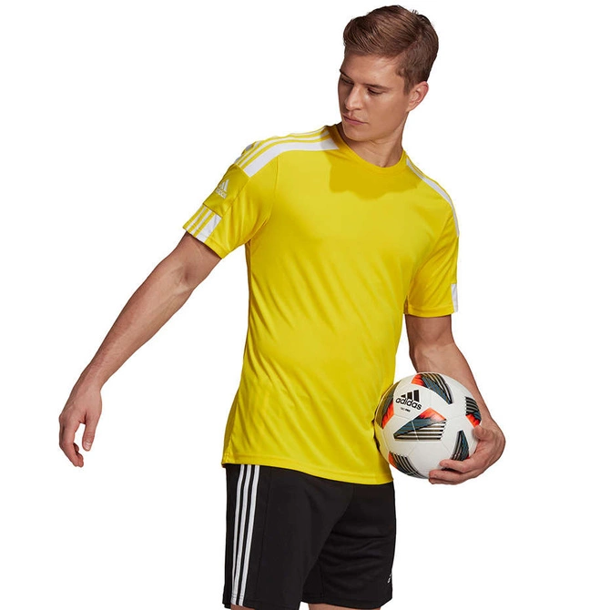Męska Koszulka Treningowa Adidas Squadra 21 Jersey Short Sleeve Żółta (GN5728)