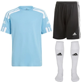 Dziecięcy Komplet Piłkarski Adidas Squadra 21 Błękitny (GN6725 + GN5767)