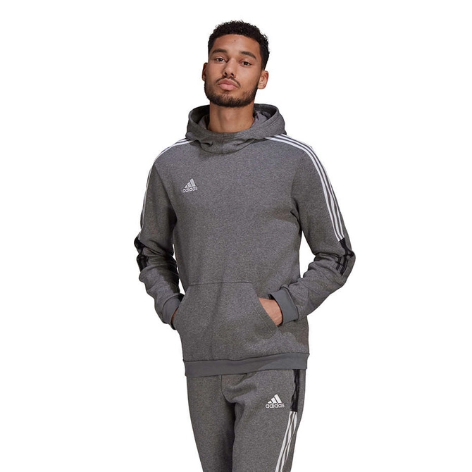 Męska Bluza z Kapturem Adidas Tiro 21 Sweat Hoody Szara (GP8805)
