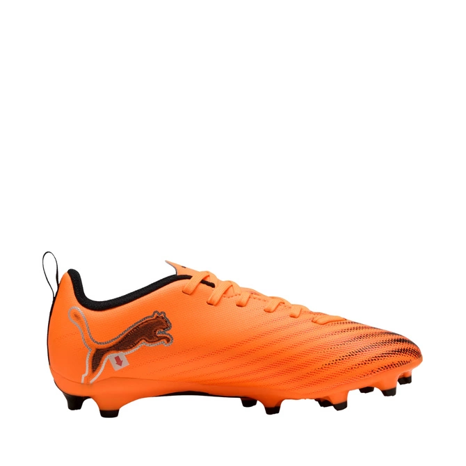 Buty piłkarskie dla dzieci Puma Ultra 6 Play FG/AG Heat Fire pomarańczowe 108533 03