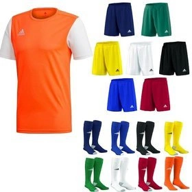 Męski Komplet - Strój Piłkarski Adidas Estro 19 (DP3236) pomarańczowy