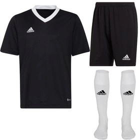 Dziecięcy Komplet Piłkarski Adidas Entrada 22 Czarny (H57497)