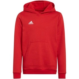 Dziecięca Bluza Bawełniana z Kapturem Adidas Entrada 22 Hoody Czerwona (H57566)