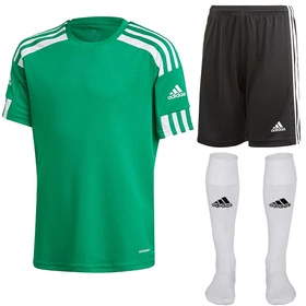 Dziecięcy Komplet Piłkarski Adidas Squadra 21 Zielony (GN5743 + GN5767)