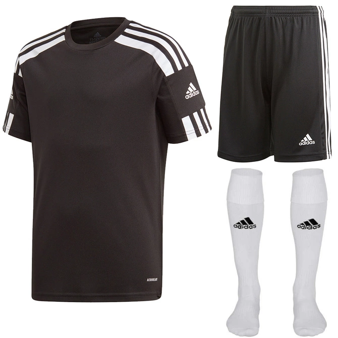 Dziecięcy Komplet Piłkarski Adidas Squadra 21 Czarny (GN5739 + GN5767)