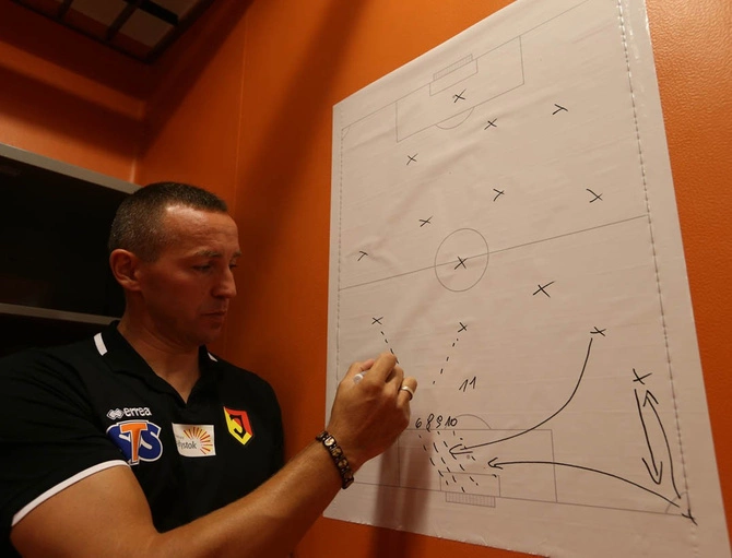 Tablica taktyczna do Piłki Nożnej folia - 25 boisk (100219)