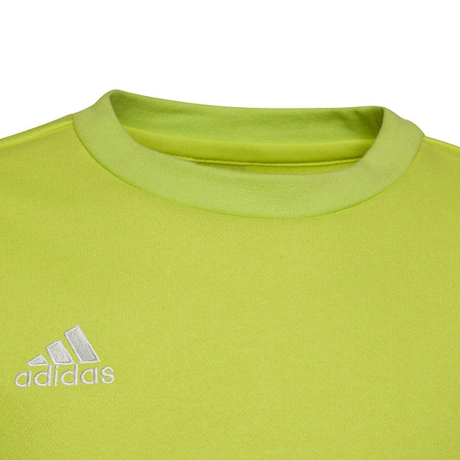 Bluza Dziecięca Bawełniana Adidas Entrada 22 Sweat Top Limonkowa (HC5043)