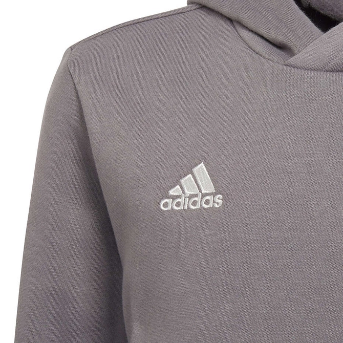 Dziecięca Bluza Bawełniana z Kapturem Adidas Entrada 22 Hoody Szara (H57515)