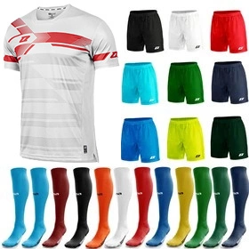 Komplet Strój Piłkarski Zina La Liga Biało-Czerwony