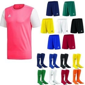 Dziecięcy Komplet - Strój Piłkarski Adidas Estro 19 różowo-biały (DP3237)