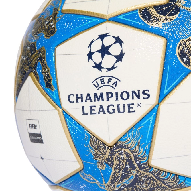 Piłka nożna adidas UCL Competition 25/26 League Phase biało-niebiesko-złota JP1541