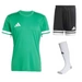 Komplet Strój Piłkarski Adidas SQUADRA 25 Zielony (JN7485 + JH3402)